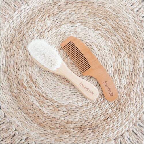 Wooden Brush And Comb Set