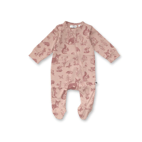 Footed Zip Sleep Suit - Forest Friend