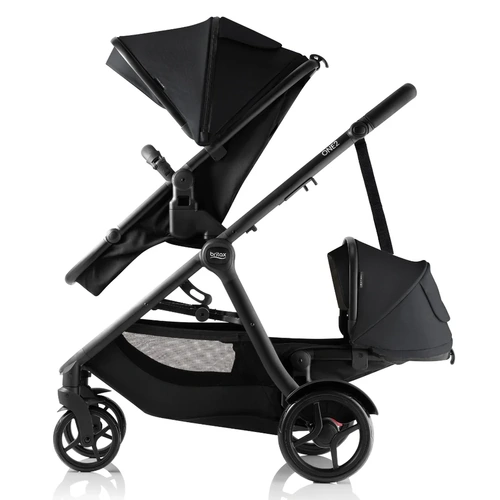 Britax One2 Stroller With Second Seat - Raven Black Melange