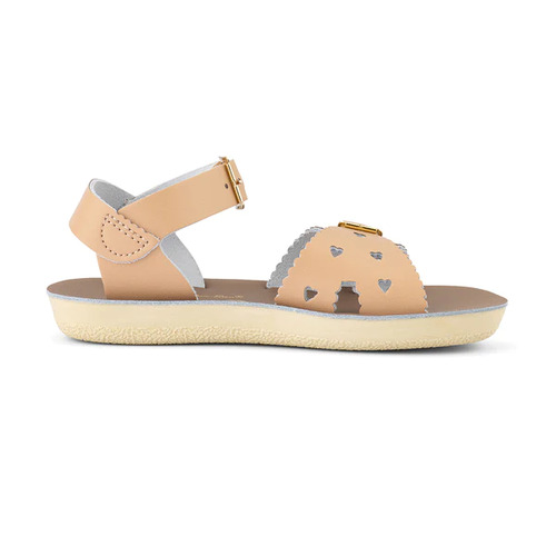 Salt Water Sun-San Sweetheart Child Sandals - Latte